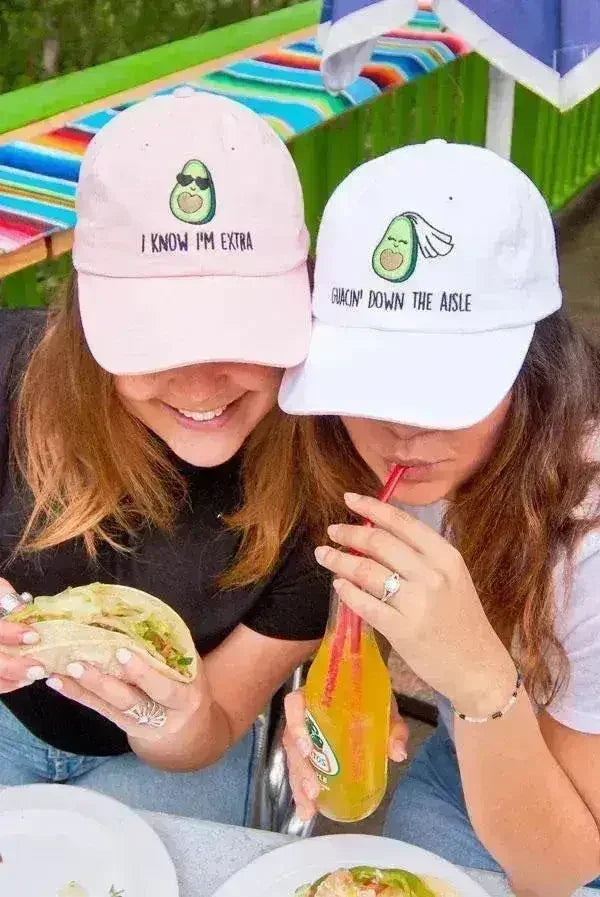 Fiesta Avocado Hat - Guac Wedding Cap - Bachelorette Party Hat - Adjustable