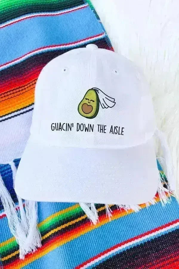 Fiesta Avocado Hat - Guac Wedding Cap - Bachelorette Party Hat - Adjustable