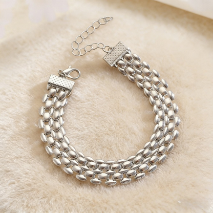 Y-Shaped Layered Necklace & Bracelet Set