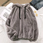 Harajuku Style Solid Hooded Fleece Pullover for Boys, Man and Women - # BOAA13510026