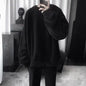 Harajuku Style Solid Hooded Fleece Pullover for Boys, Man and Women - # BOAA13510026