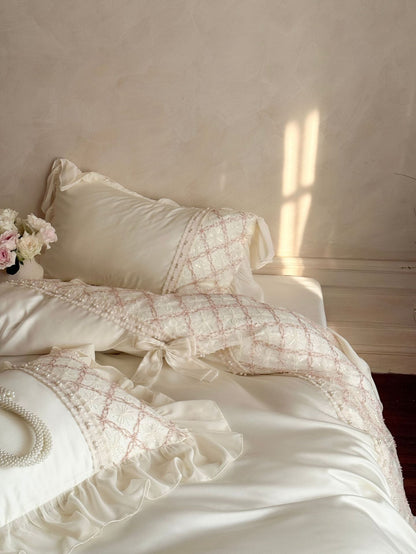 Haute Pearl TENCEL™ Bedding Set / White Romance