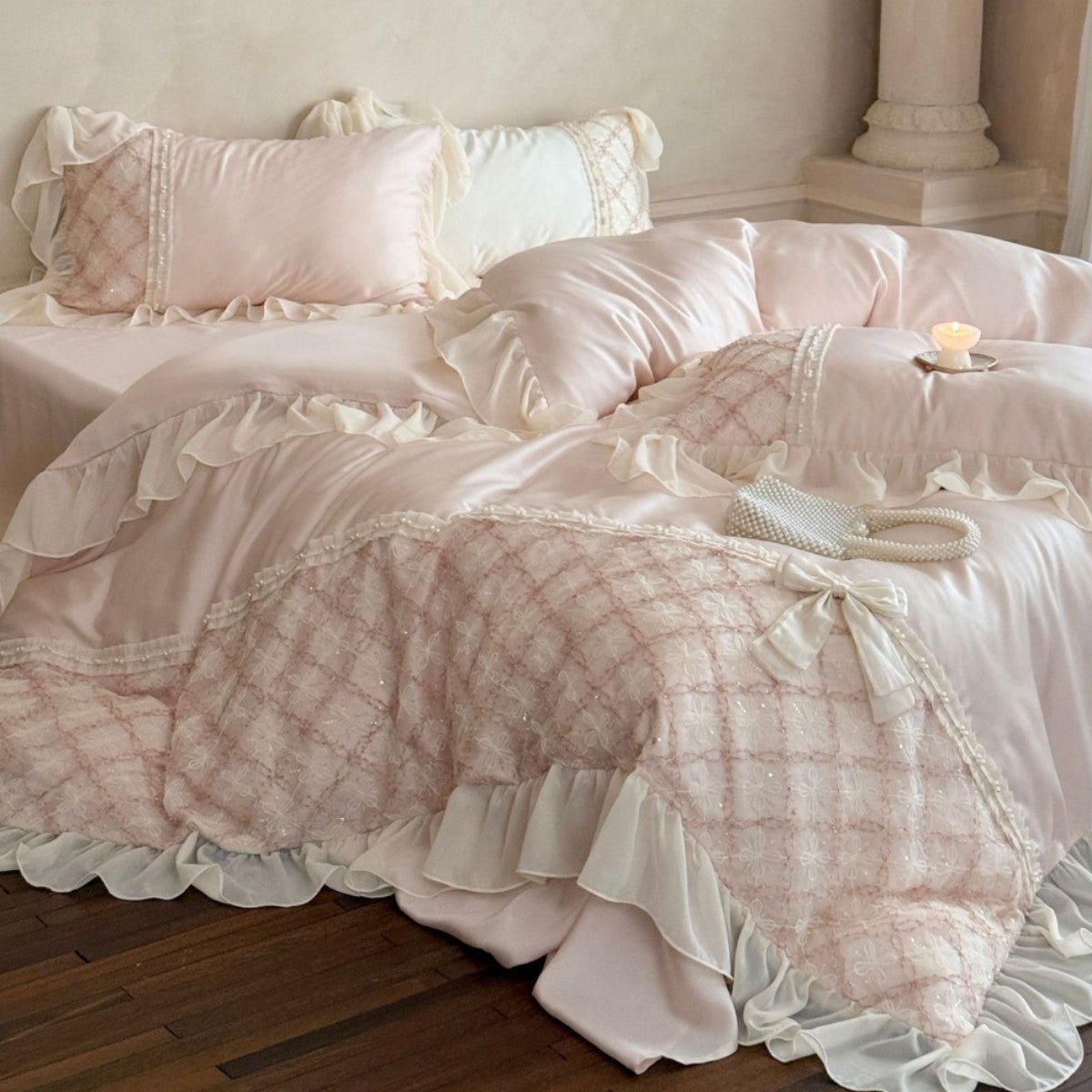 Haute Pearl TENCEL™ Bedding Set / Blush Romance
