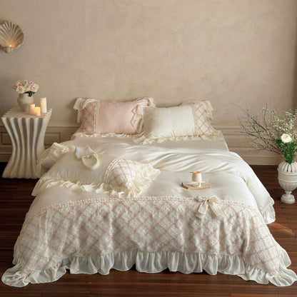 Haute Pearl TENCEL™ Bedding Set / White Romance