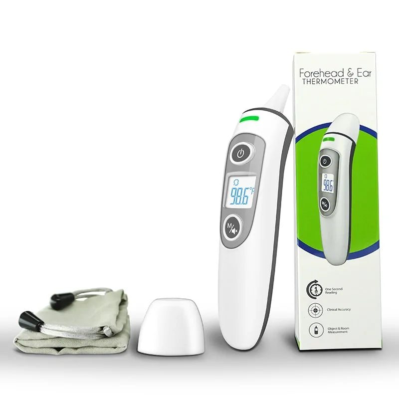 Health Care Baby Thermometer Digital Infrared IR LCD Baby Forehead and Ear Non-Contact Adult Body Fever Measurement Termometro - # BAGE61110002