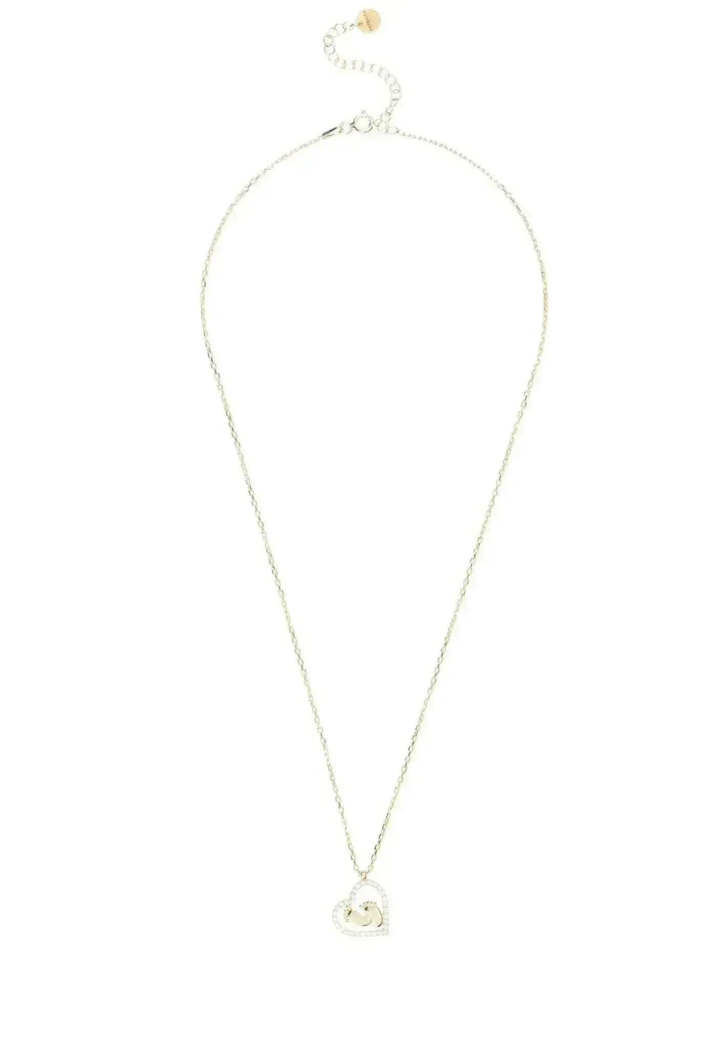 Heart Mum Pendant Necklace – 22K Gold-Dipped Sterling Silver Gift - Femstylo