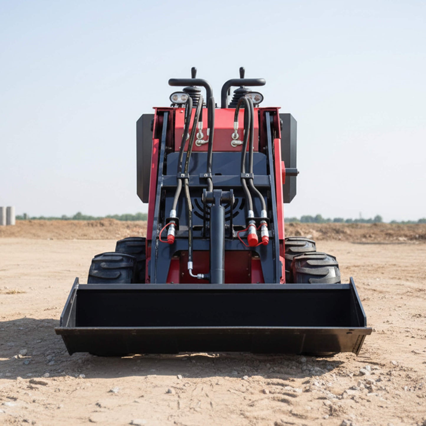 Heavy-Duty 13.5HP Mini Gas Skid Steer Loader With Wide Bucket (SAK69105)