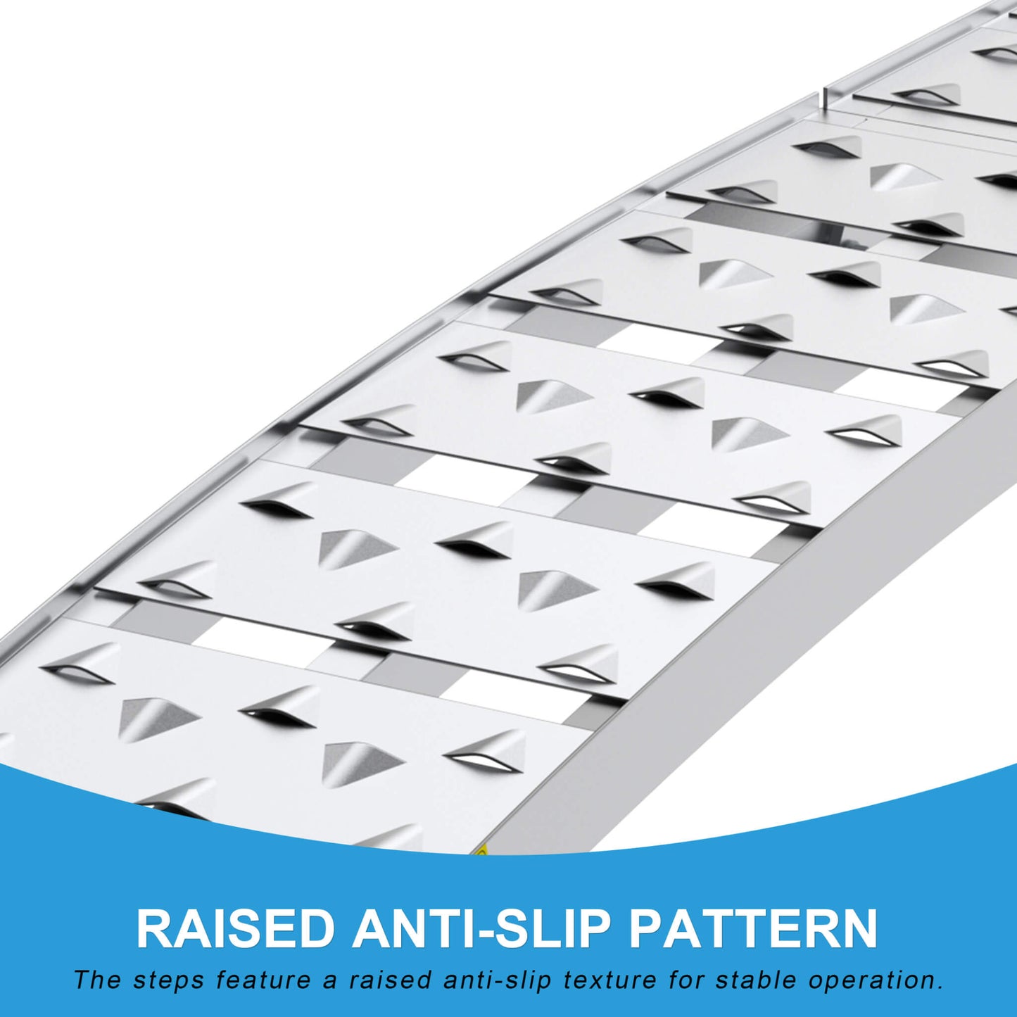 Heavy-Duty 1500LB 7.5FT Folding Aluminum Loading Ramps Set (SAK30158)