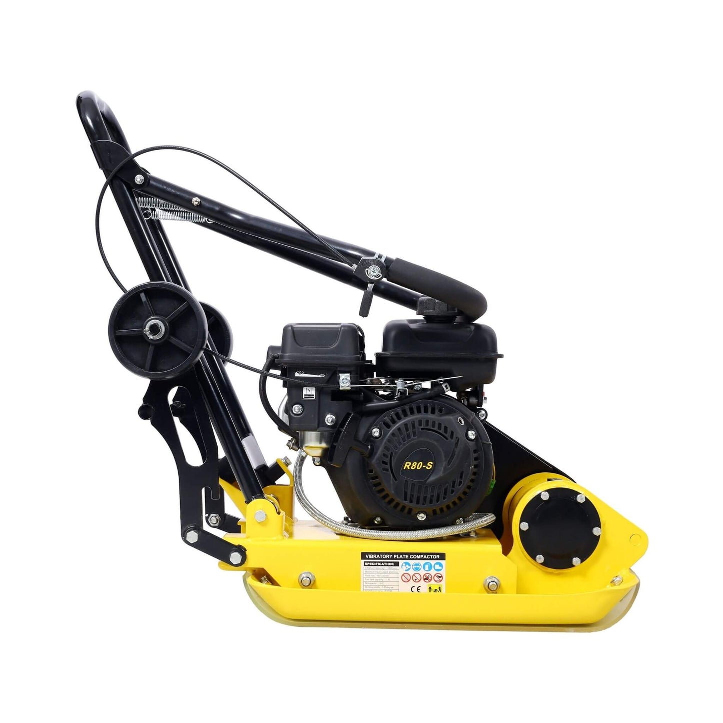 Heavy-Duty 2.5HP 79CC 8200N Gas-Powered Plate Compactor Machine (SAK58492)