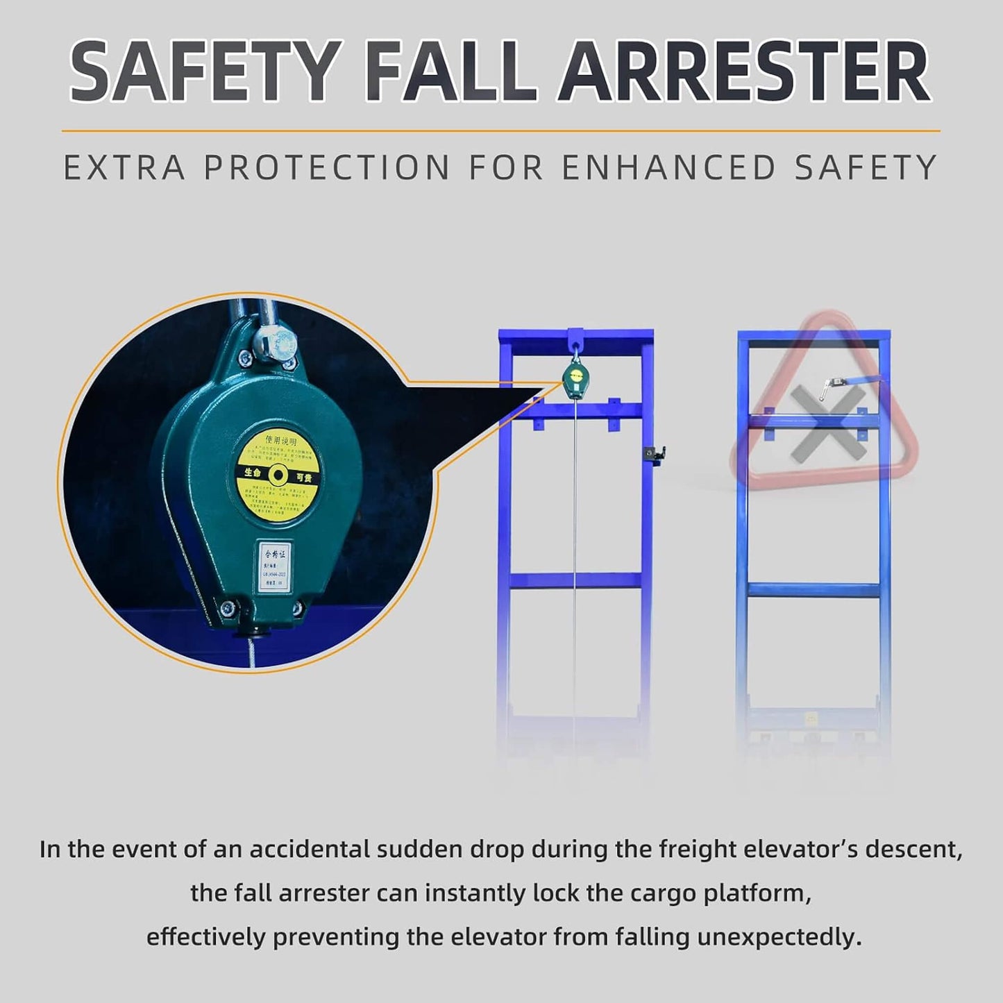 Heavy-Duty 2200 LBS Electric Hydraulic Lift Platform With Anti-Fall (SAK19456)