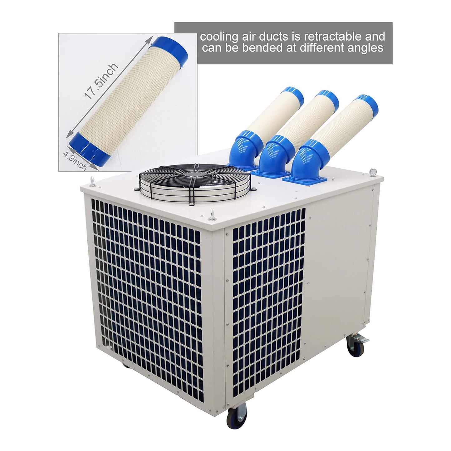 Heavy-Duty 220V Portable 29K BTU Outdoor Industrial Spot Cooler Air Conditioner [No Plug] (SAK18736)