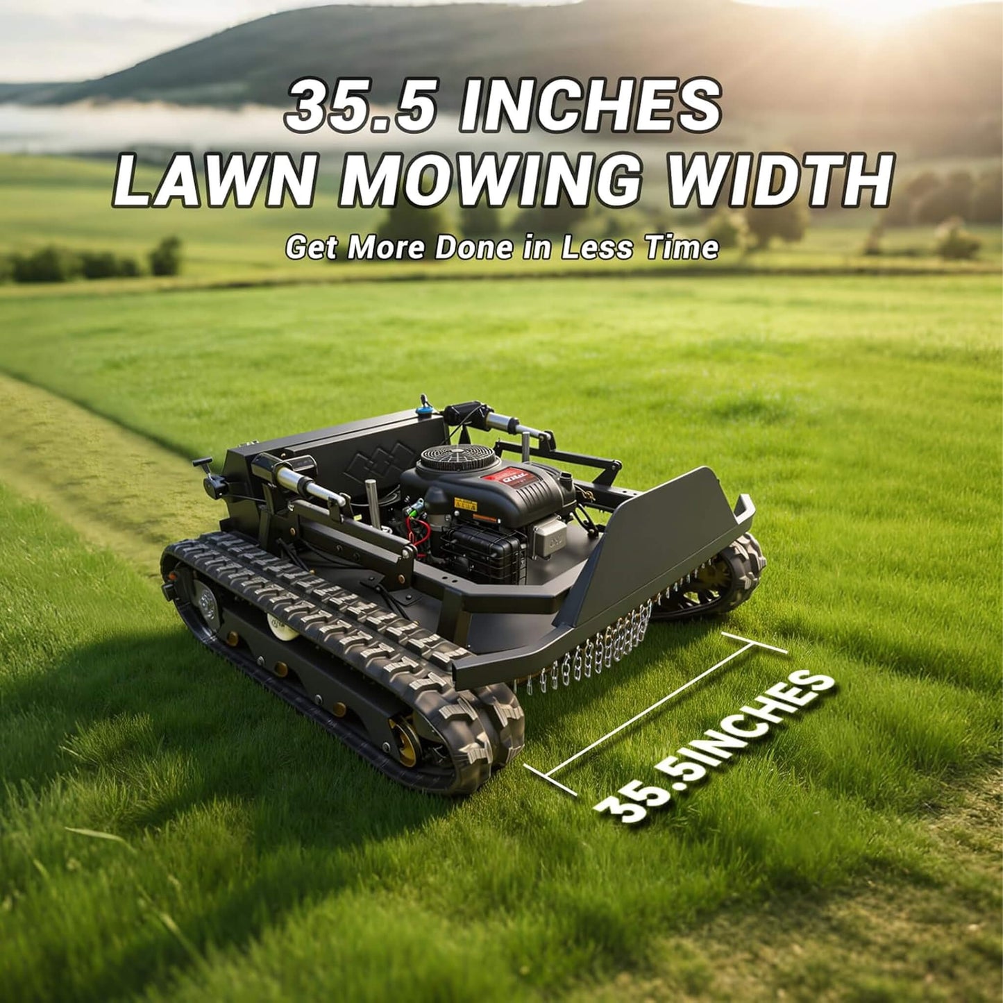 Heavy-Duty 23HP Remote-Controlled Track Mower With 35-Inch Deck (SAK62581)