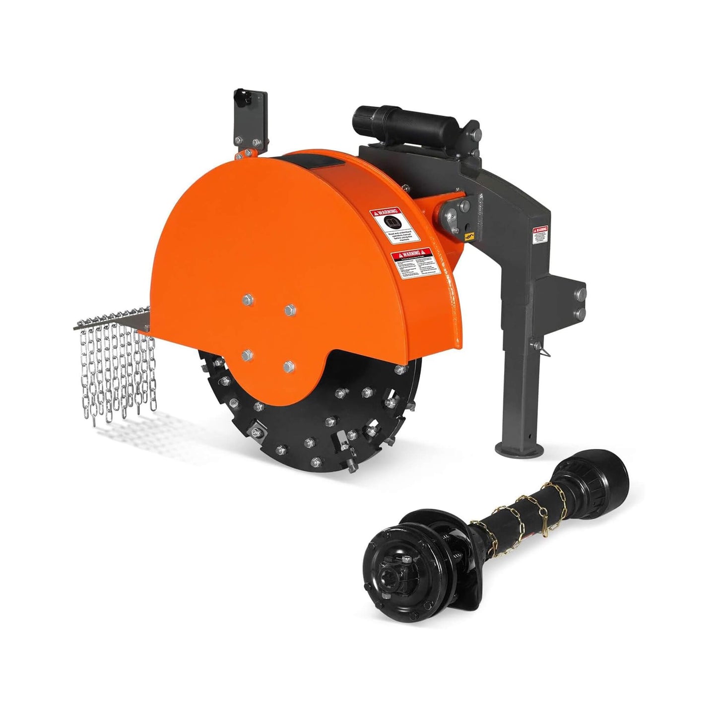 Heavy-Duty 30-Inch 3-Point PTO Stump Grinder For 40-100HP Tractors [PTO Shaft Included] (SAK47092)