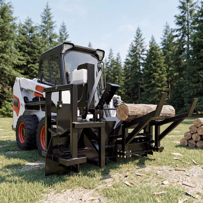 Heavy-Duty 35T All-In-One Firewood Processor And Log Lifter Skid Steer Attachment (SAK37152)