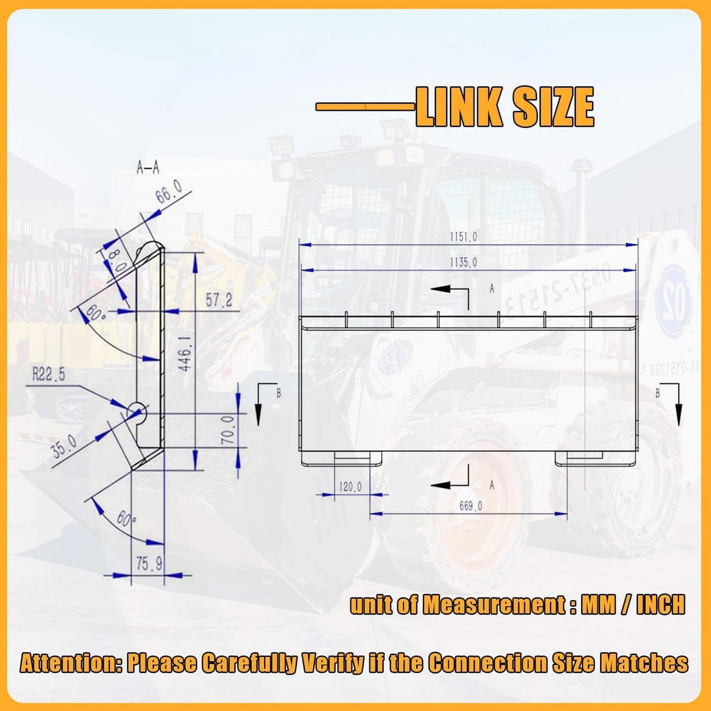Heavy-Duty 46-Inch Drum Forestry Skid Steer Mulcher Attachment (SAK30495)