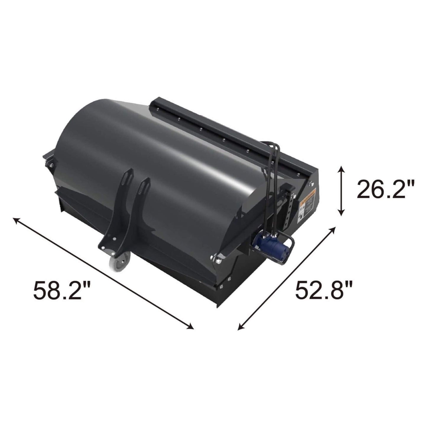 Heavy-Duty 48-Inch Mini Skid Steer Sweeper Attachment (SAK94820)