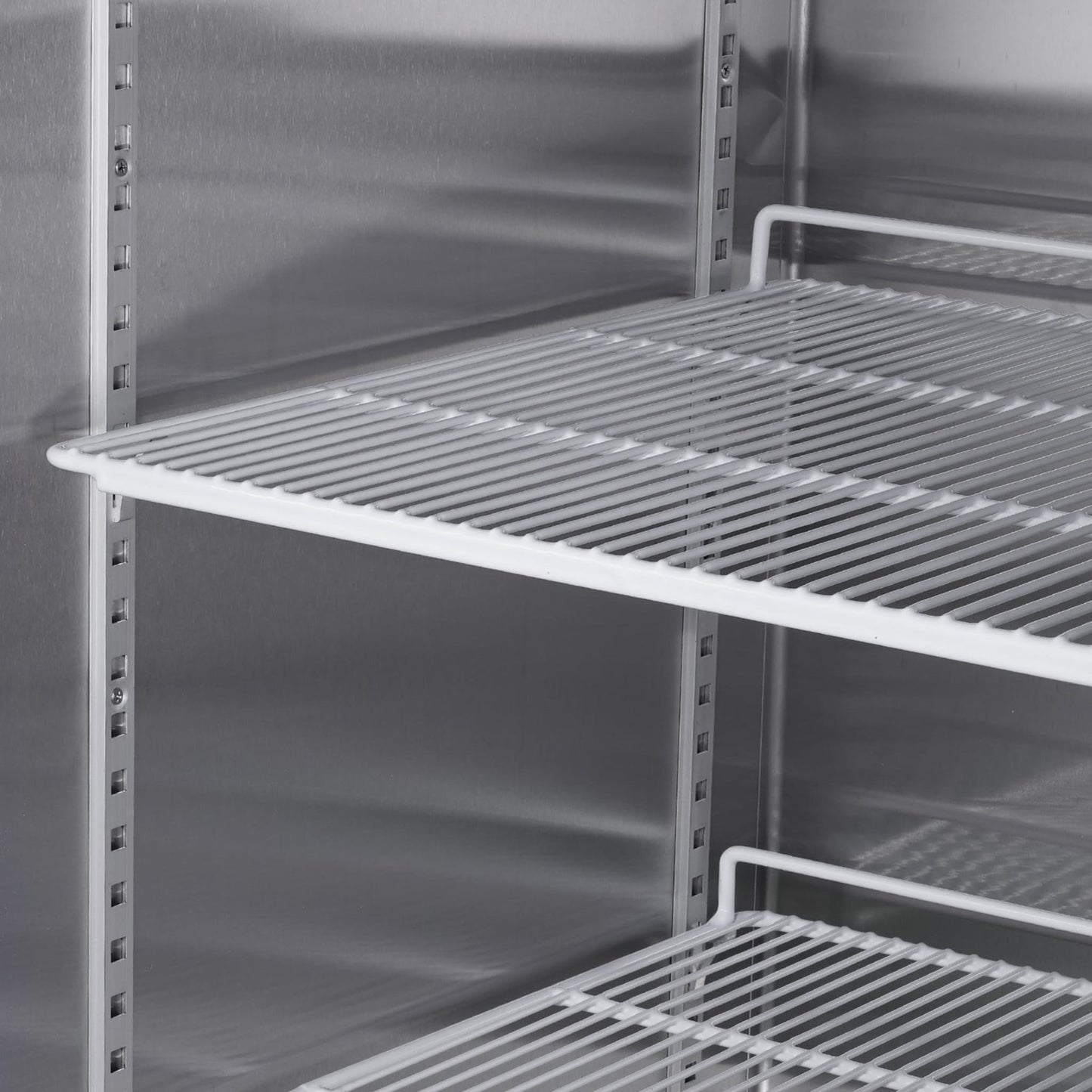 Heavy-Duty 54-Inch Stainless Steel 2-Door Reach-In Upright Commercial Freezer (SAK66598)