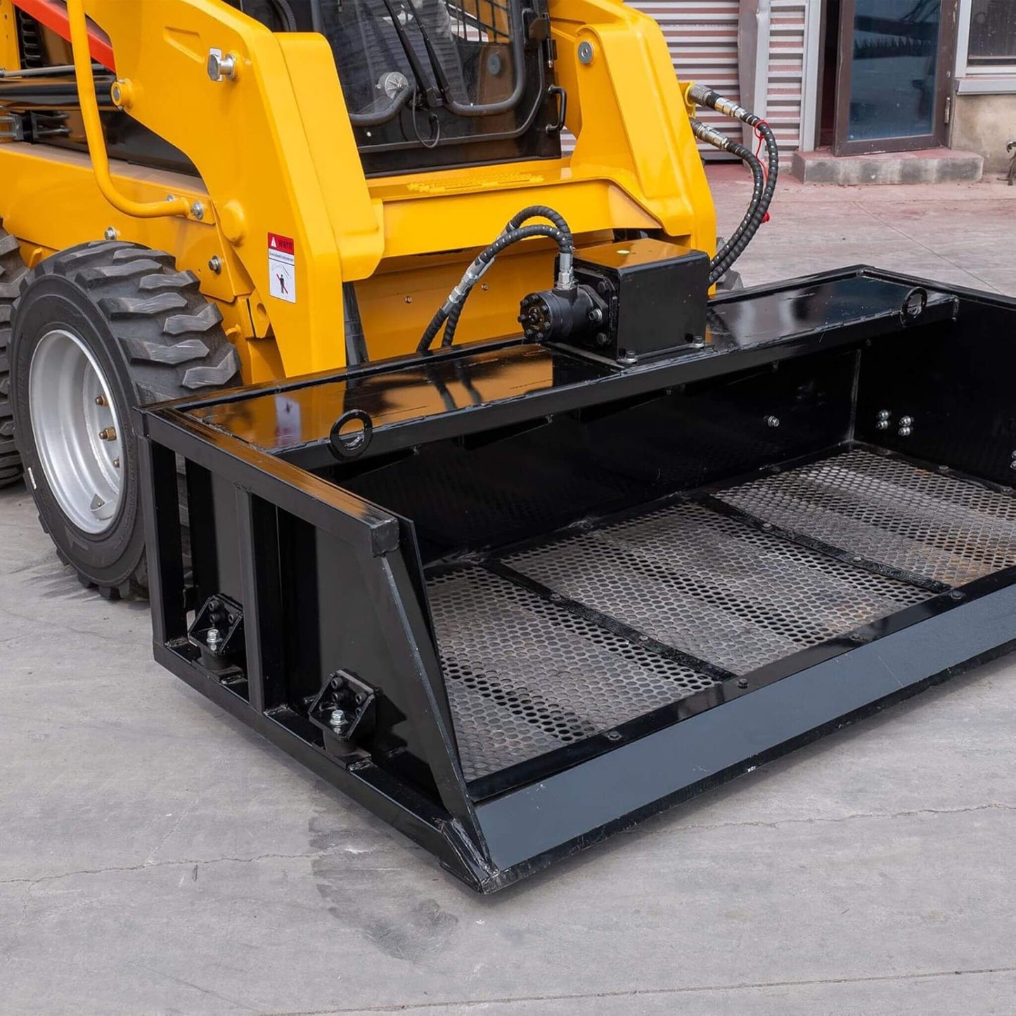 Heavy-Duty 60-Inch Topsoil Screening Skid Steer Bucket Attachment (SAK10294)