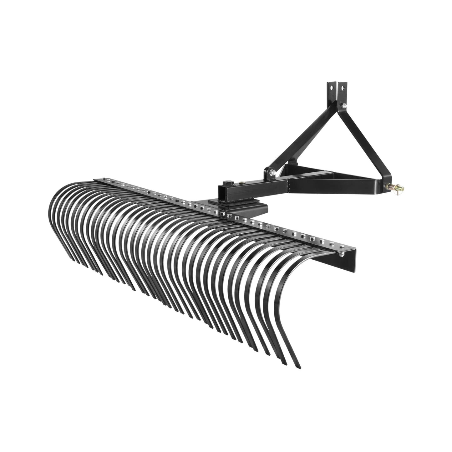 Heavy-Duty 72-Inch 3-Point Tow Behind Tractor Dethatcher Attachment With Steel Tines (SAK79426)