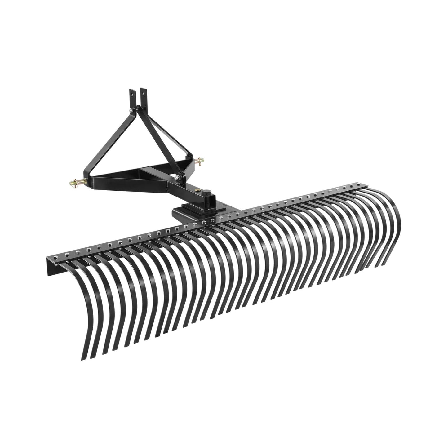 Heavy-Duty 72-Inch 3-Point Tow Behind Tractor Dethatcher Attachment With Steel Tines (SAK79426)