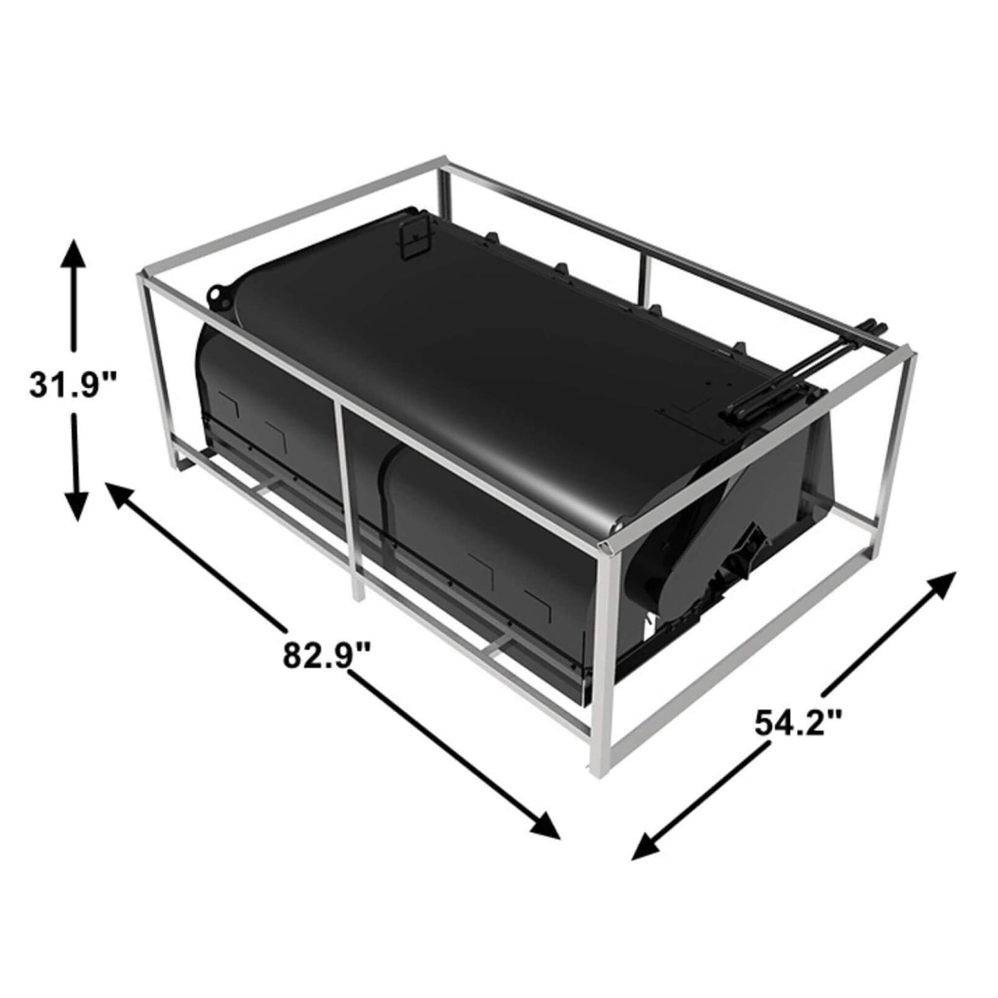 Heavy-Duty 72-Inch Pickup Broom Sweeper Skid Steer Attachment With Universal Quick Attach (SAK92163)