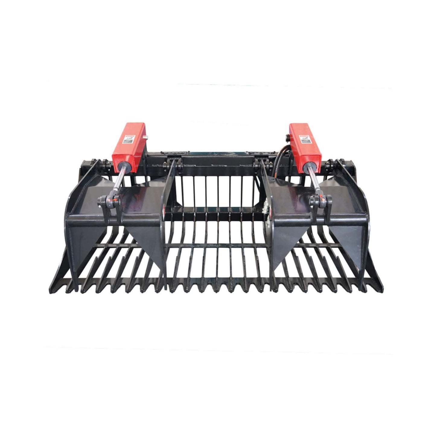 Heavy-Duty 72-Inch Rock Grapple Bucket Skid Steer Attachment With Quick Attach (SAK85019)