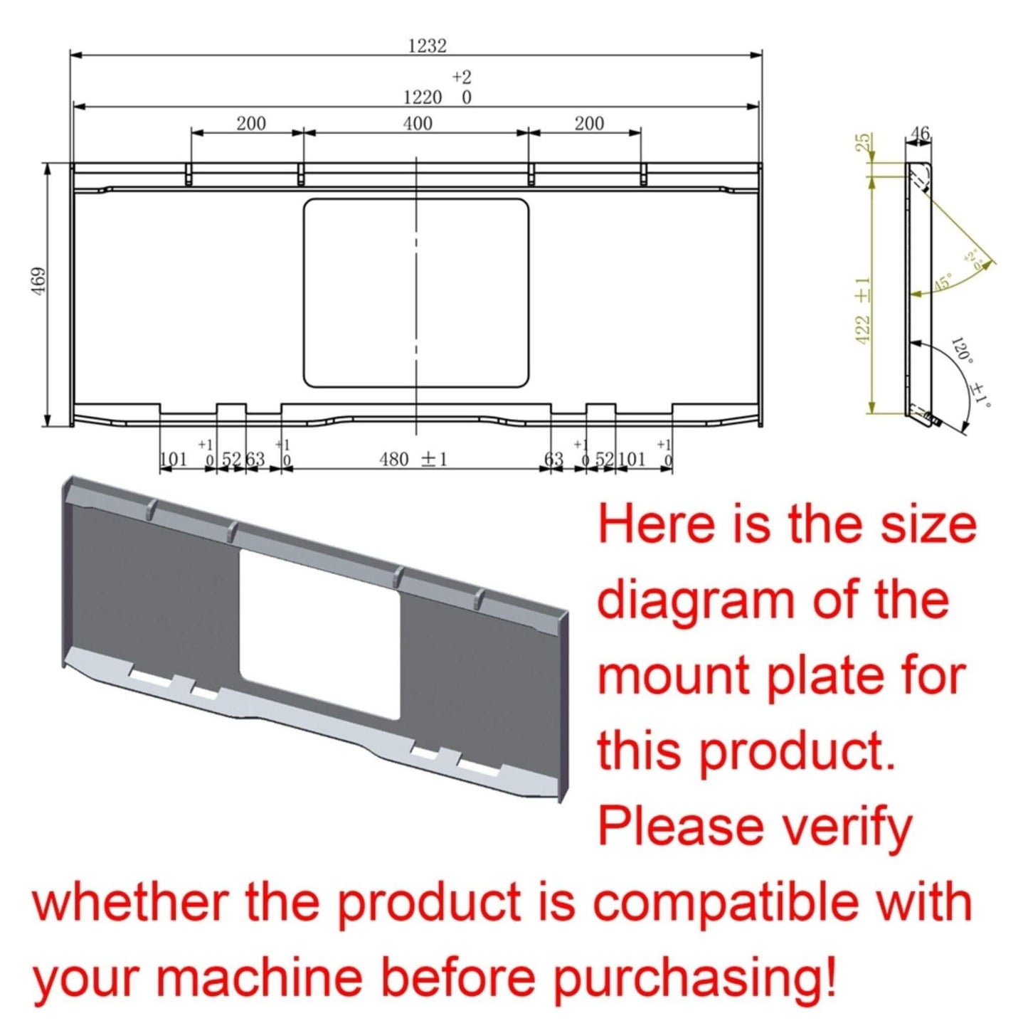Heavy-Duty 89-Inch Snow Bucket Skid Steer Attachment With Swing Doors (SAK48371)