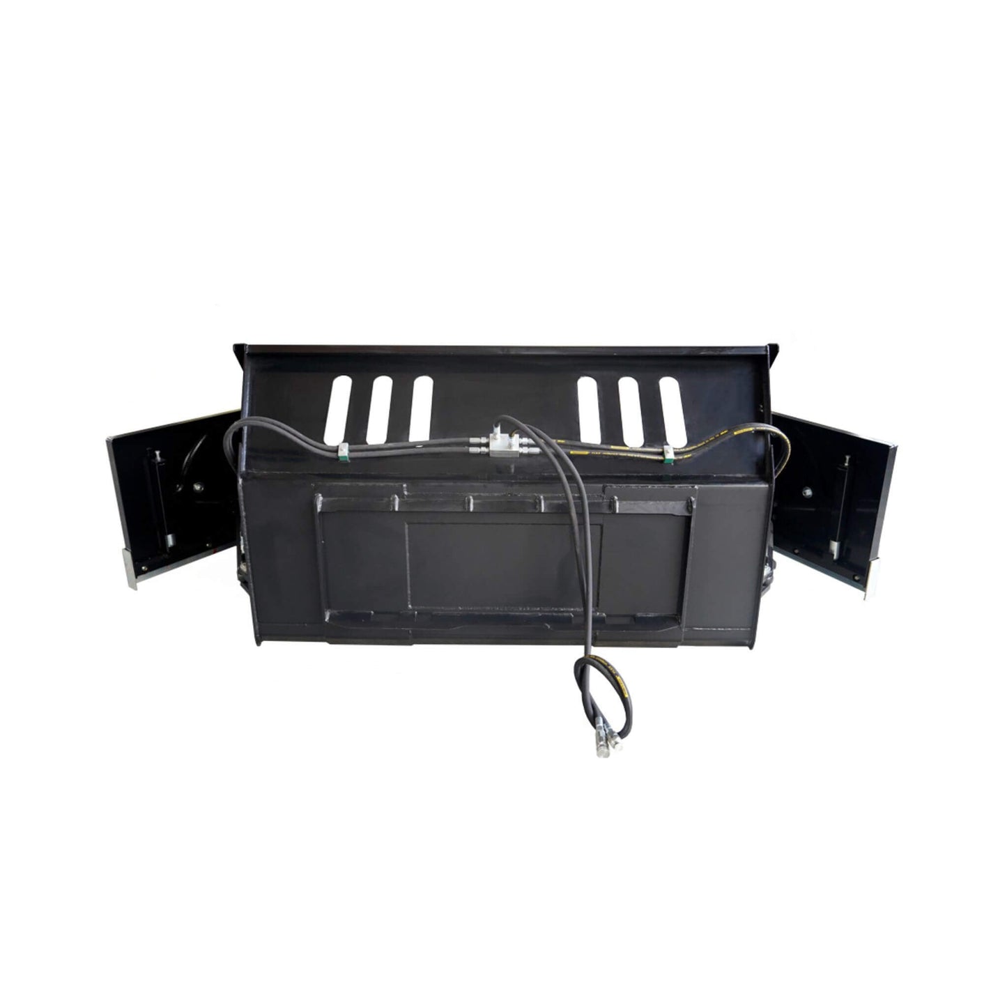 Heavy-Duty 89-Inch Snow Bucket Skid Steer Attachment With Swing Doors (SAK48371)