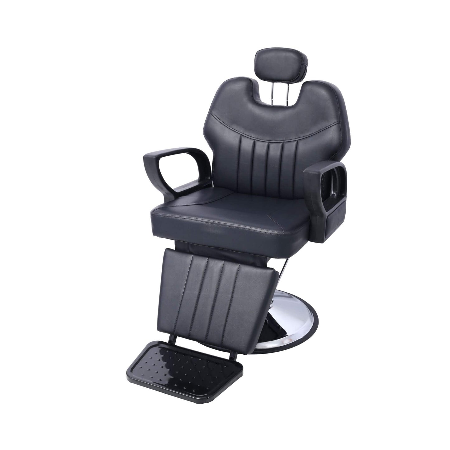 Heavy-Duty Extra-Wide PU Leather Hydraulic Reclining Barber Chair (SAK74613)