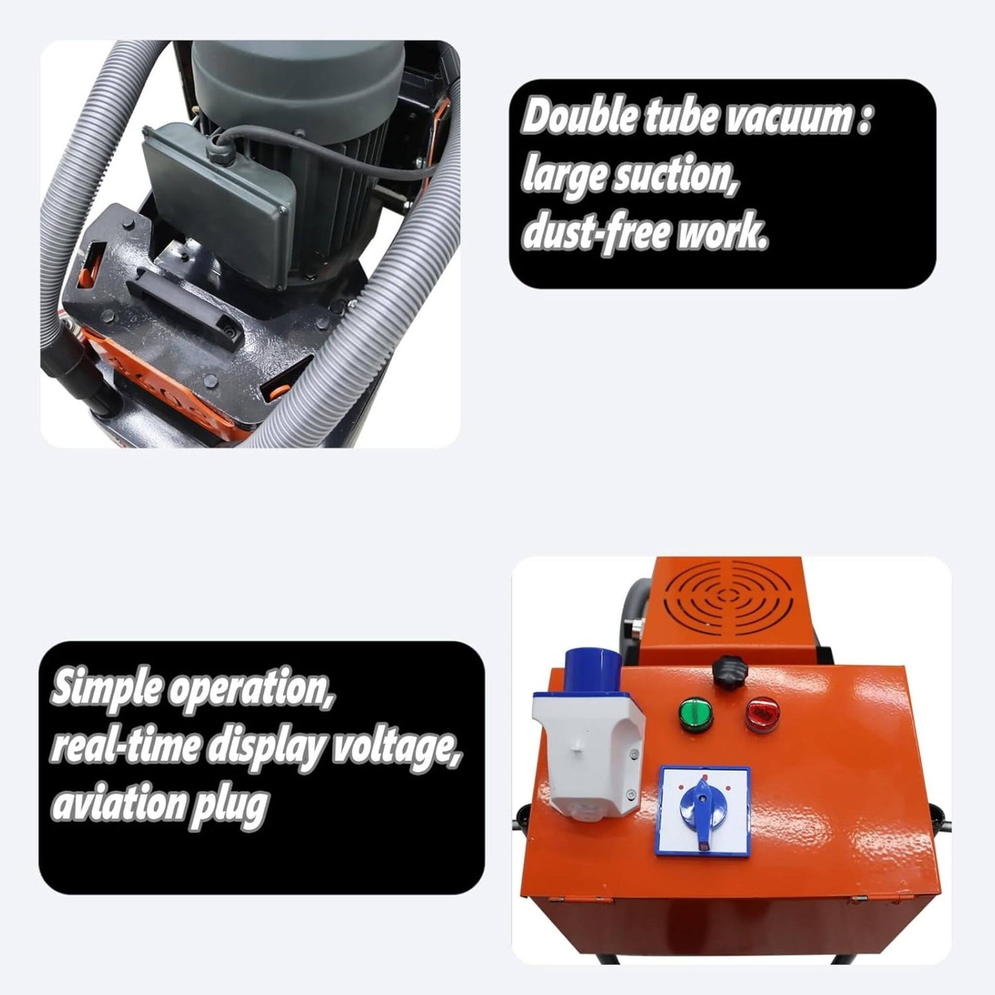 Heavy-Duty Electric Hand-Push Concrete Floor Grinder Polisher (SAK64185)