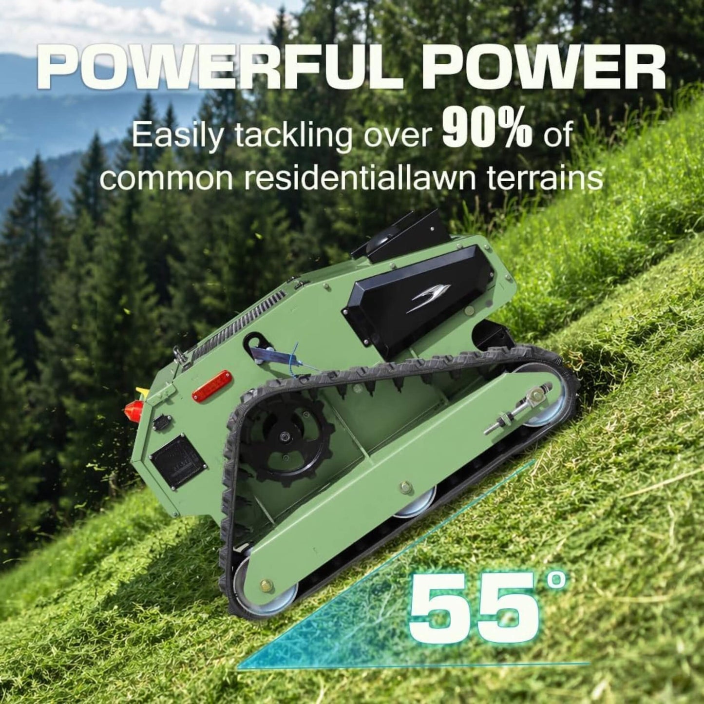 Heavy-Duty Remote-Controlled Industrial-Grade Lawn Mower With 23-Inch Cutting Width (SAK82391)