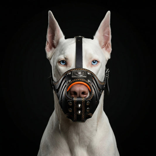 ''Eros'' Basket Muzzle black & orange