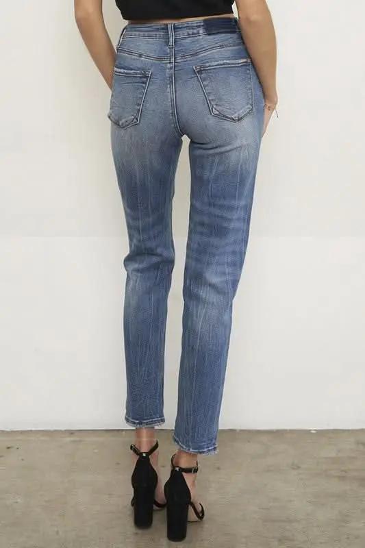 Women's High Rise Jeans Women's Jeans - High Rise Slimming Fit - Contemporary Denim