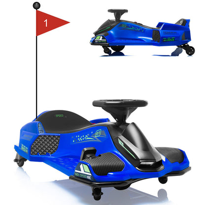 High-Speed Drift Ride-On Car for Kids with Music and LED Lights - 24V