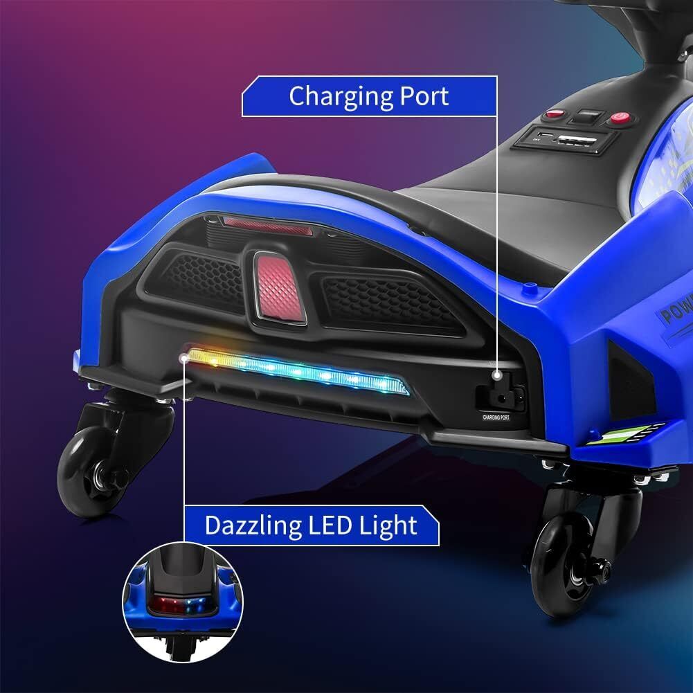 High-Speed Electric Drift Car for Kids - 24V Ride-On Drifting Cart