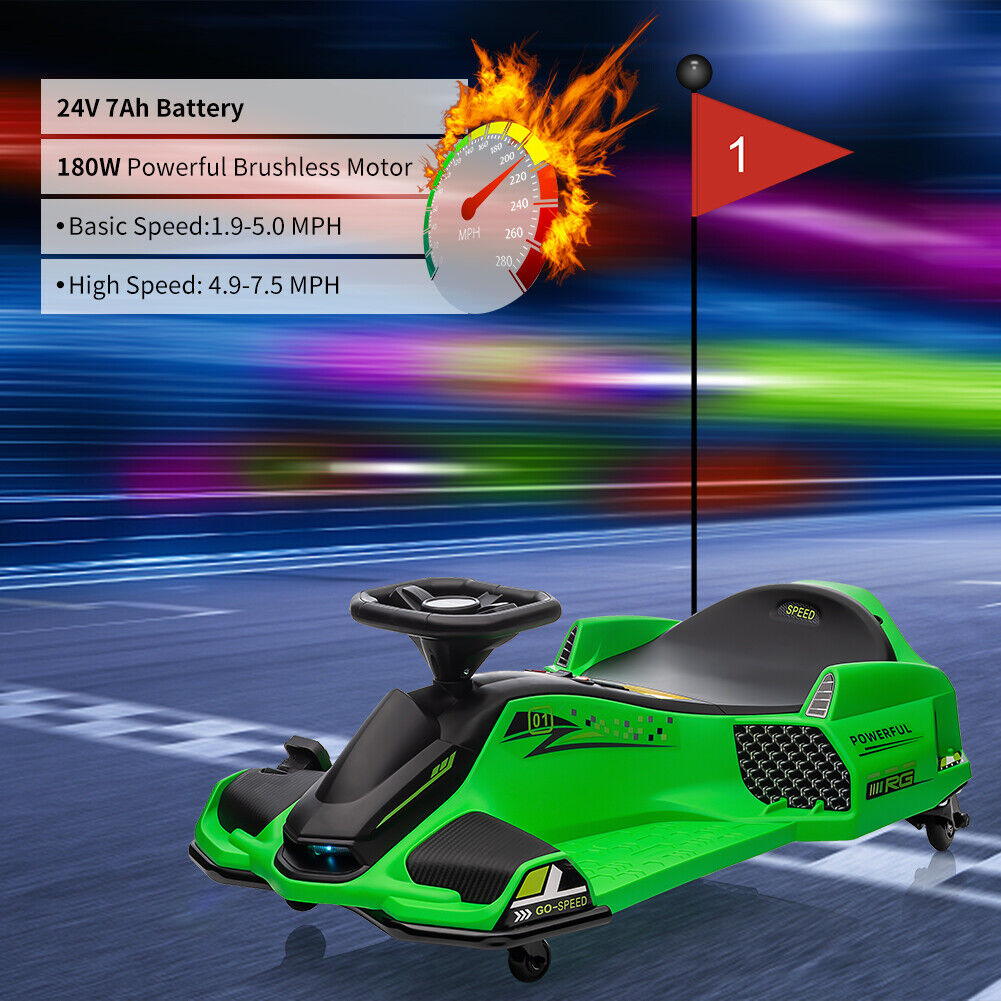 High-Speed Electric Drift Car for Kids - 24V Ride-On Drifting Cart