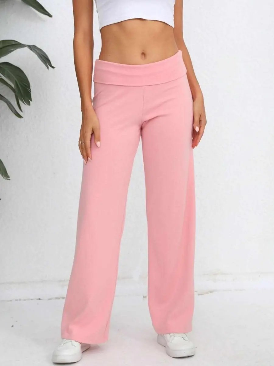 Trendsi High-Waisted Wide Leg Trousers Women's Elegant Versatile Pants