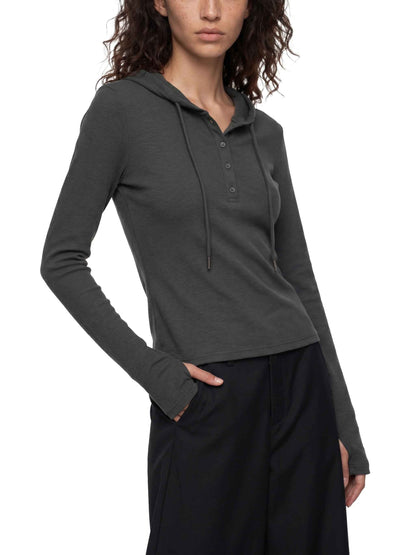 Women’s Slim Half-Button T-Shirt
