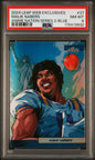 Graded 2024 Leaf Web Exclusives Malik Nabers #37 Anime Nation Series 2 Blue /75 Football Card PSA 8 Near Mint