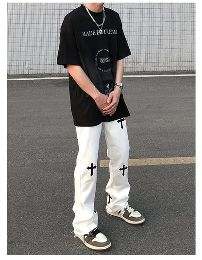Icclek High Street Loose Casual Pants - # BOAA13410014