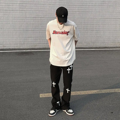 Icclek High Street Loose Casual Pants - # BOAA13410014