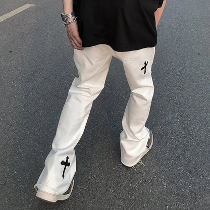 Icclek High Street Loose Casual Pants - # BOAA13410014