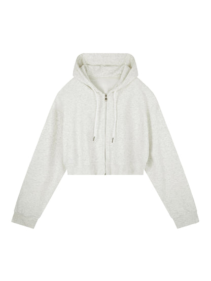 Loki & Ivy Essential Cropped Zip-Up Hoodie
