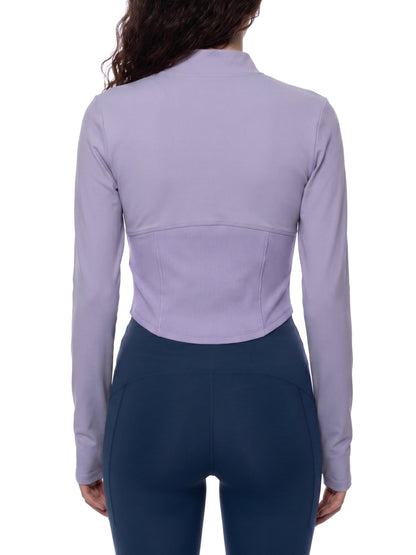 Loki & Ivy Women's Slim Fit Full-Zip Yoga Jacket