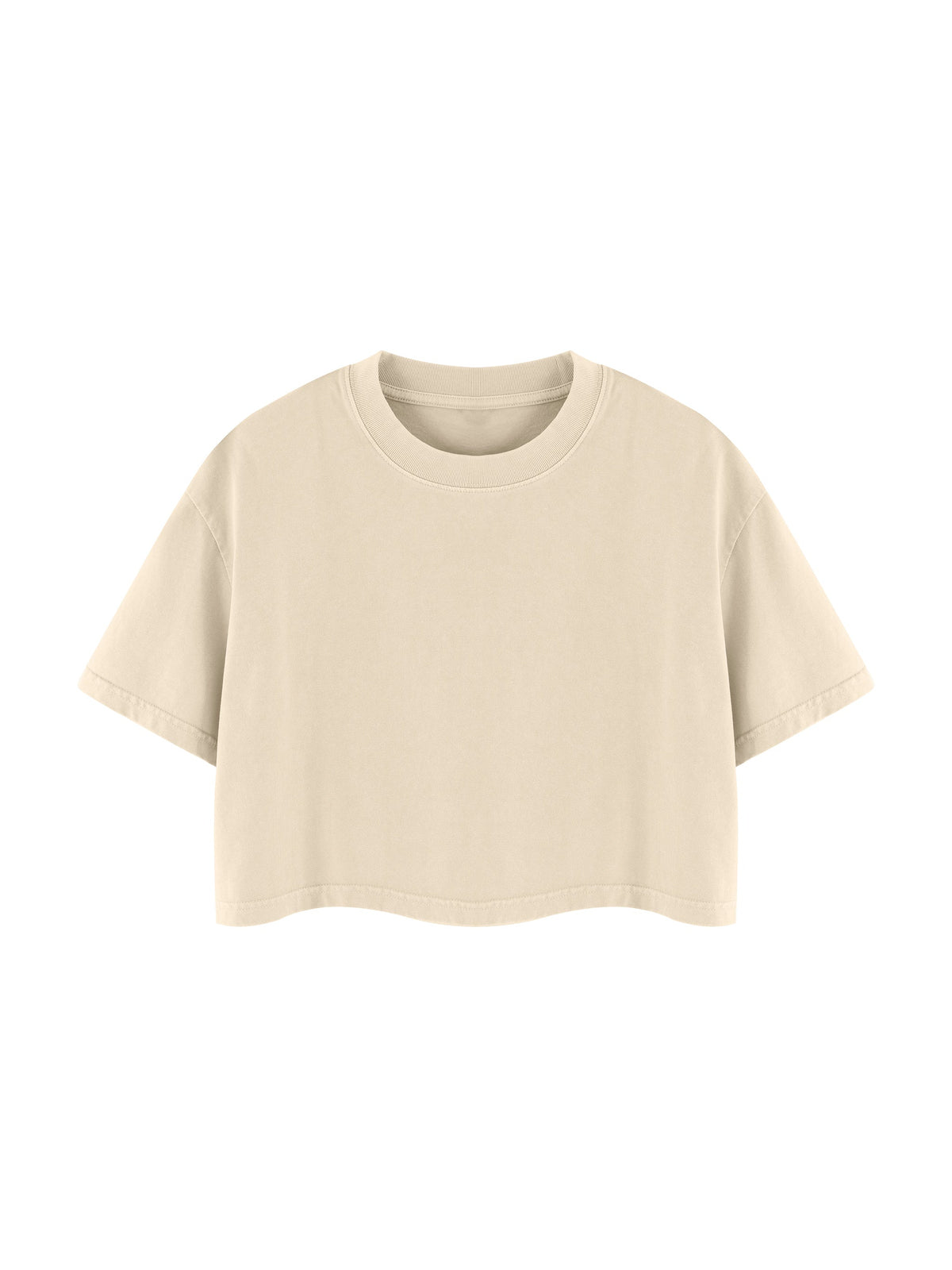Loki & Ivy Women's Mineral Wash Cotton Crop T-Shirt