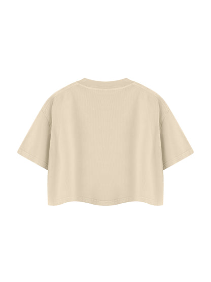 Loki & Ivy Women's Mineral Wash Cotton Crop T-Shirt