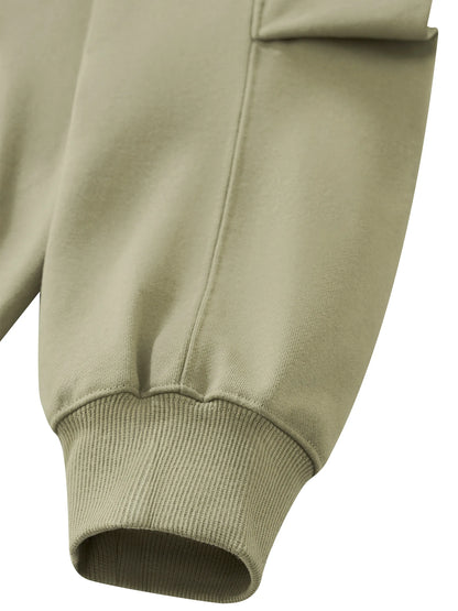 Unisex Heavyweight Ruched Sleeves Hoodie