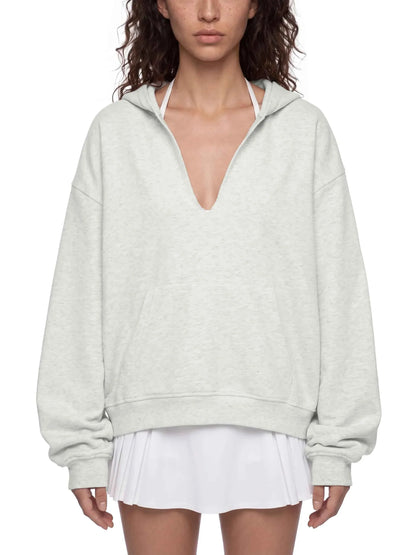 Loki & Ivy Unisex Boxy Raw Edge Hoodie