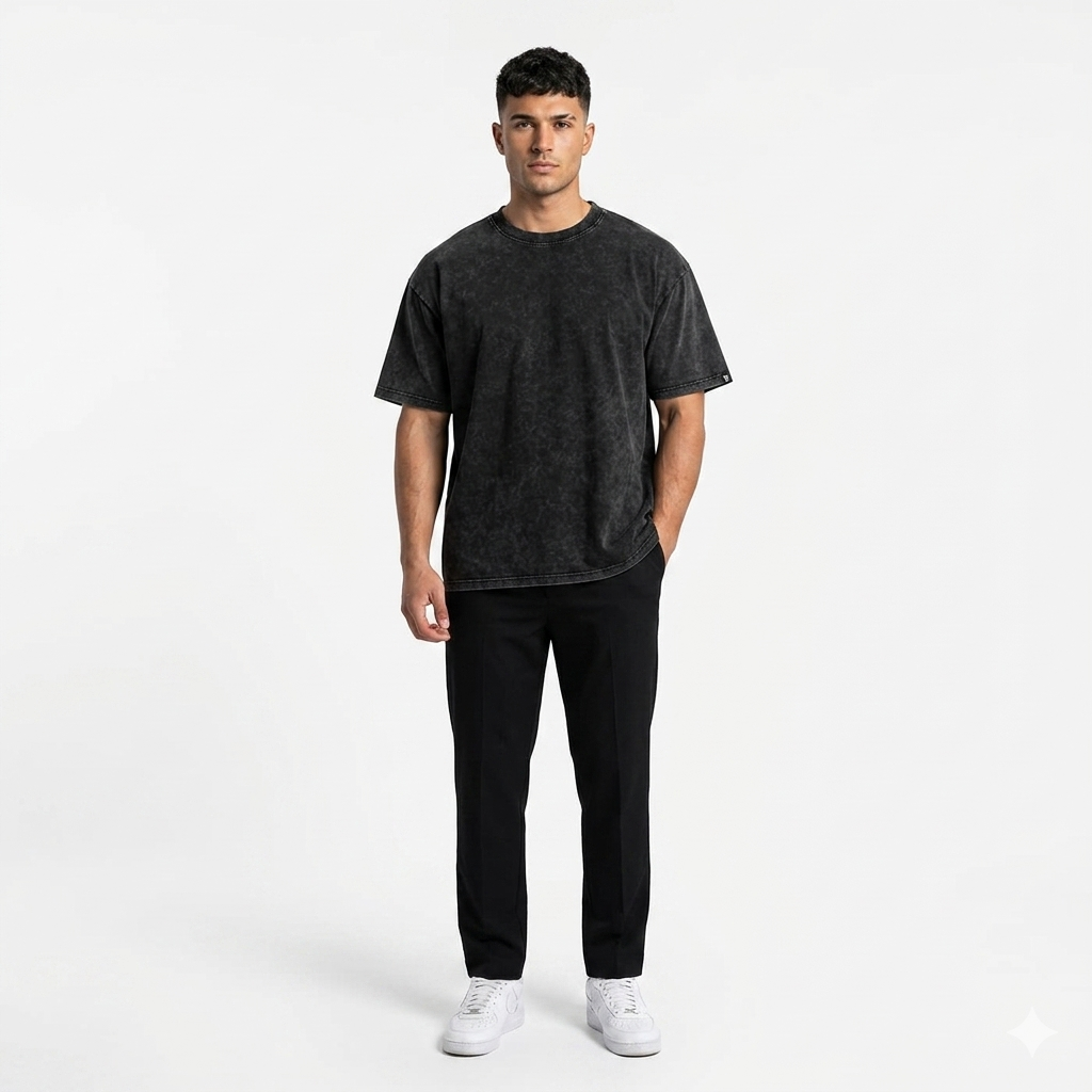 Loki & Ivy Snow Washed Oversized Cotton T-Shirt