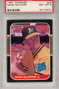 Graded 1987 Donruss Mark McGwire #46 Rated Rookie RC Baseball Card PSA 8 Near Mint